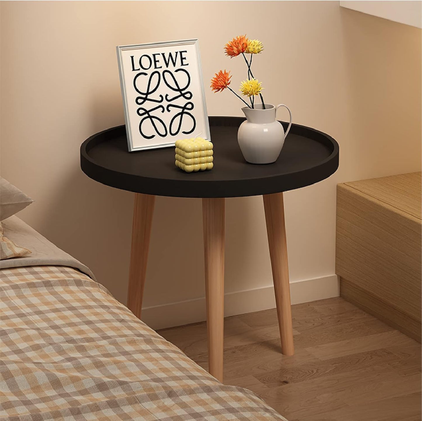 Mesa Auxiliar o Centro Eames - Base Madera