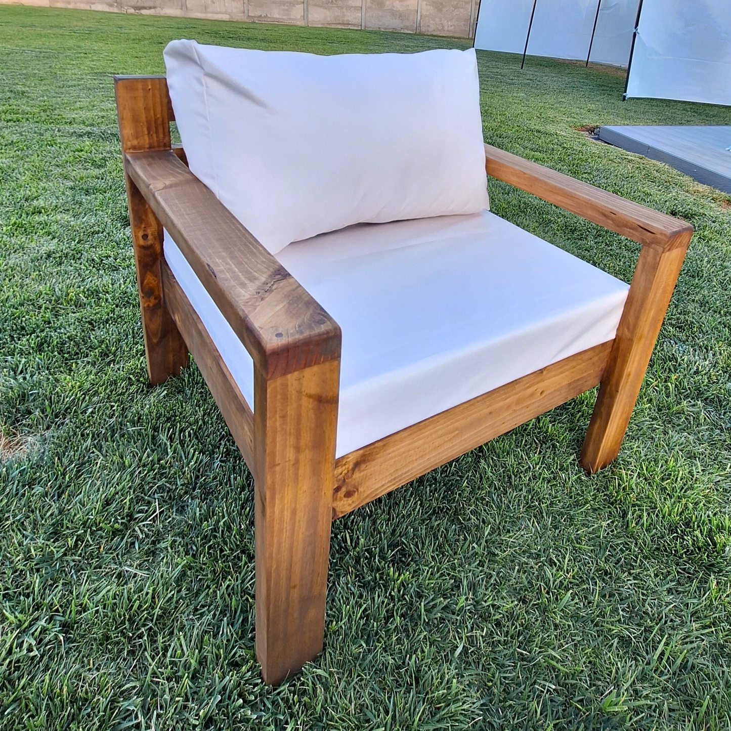 Juego de Terraza Madera - Linea Campo Tapiz Impermeable