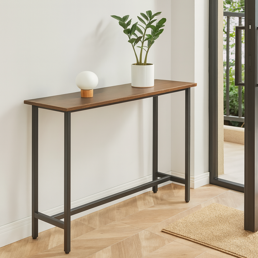 Arrimo Rustic MDF - Madera Oscura Metal