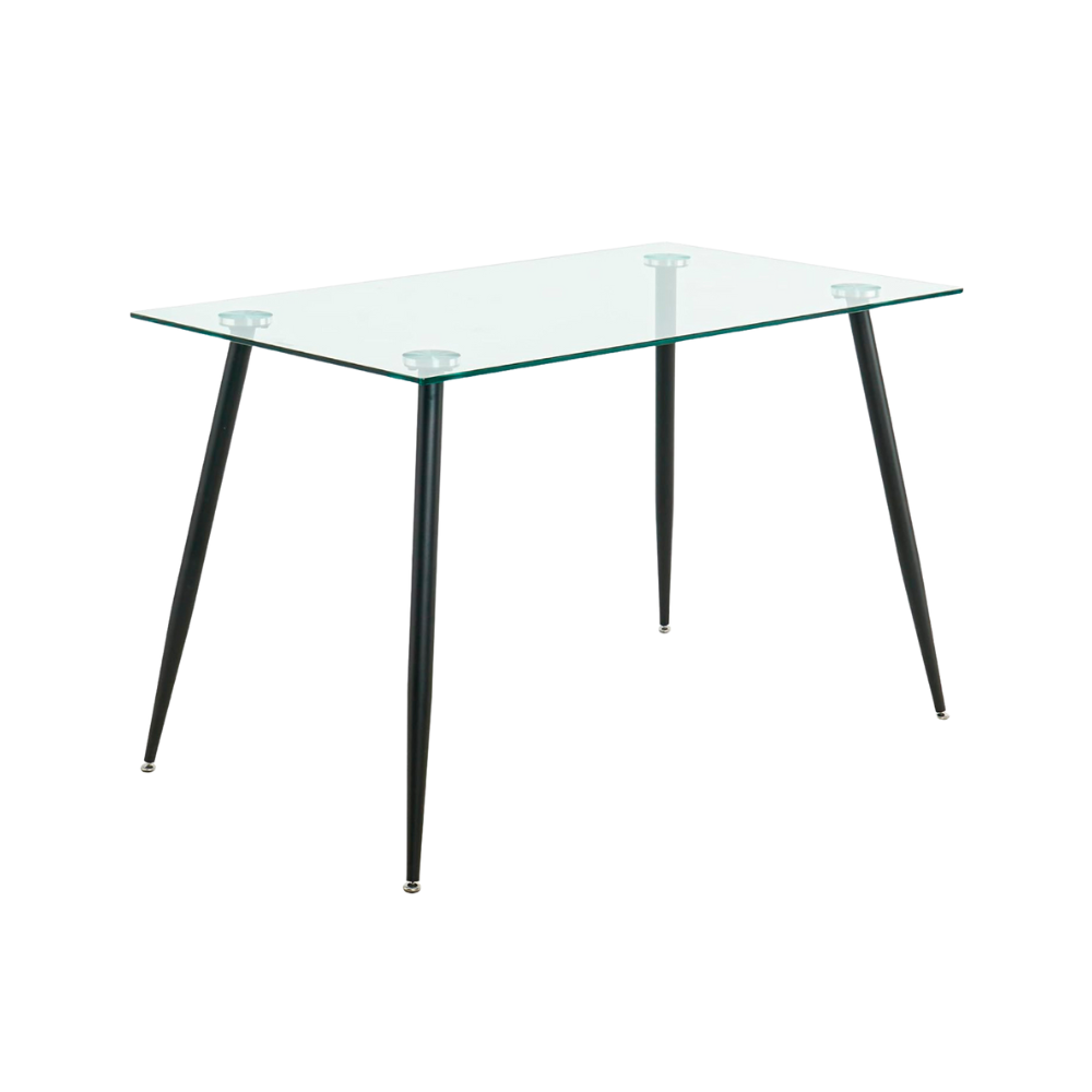 Mesa de Comedor Vidrio Rectangular Black 120x70