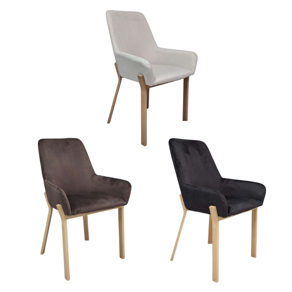 Comedor Mesa Madrid Vidrio 160x90 + 6 Sitial Porto Velvet