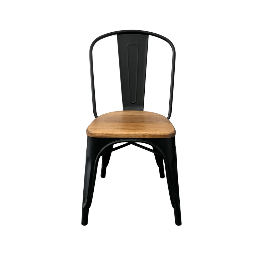 Comedor Mesa XWood Rustic Madera 160x90 + 6 Sillas Tolix Madera