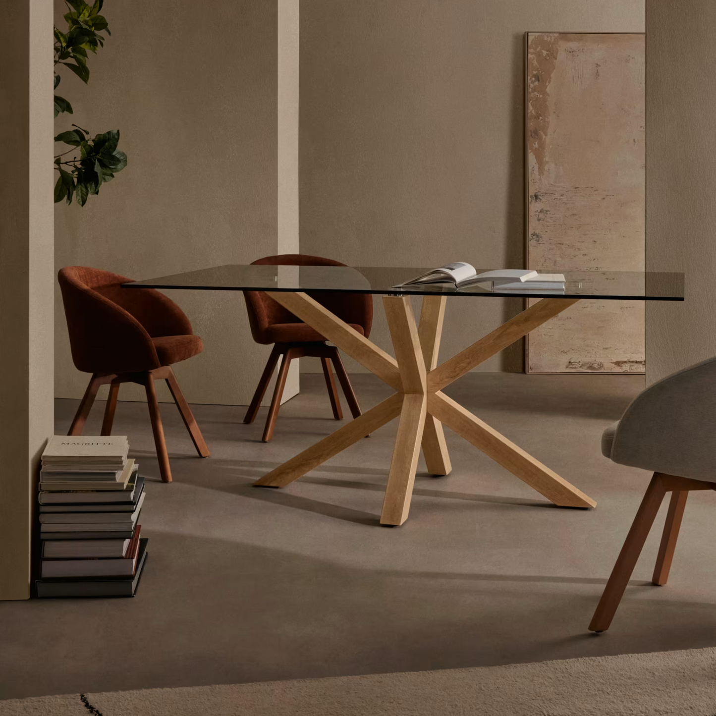 Mesa de Comedor Vidrio Madrid 160x90 - 4 a 6 Personas