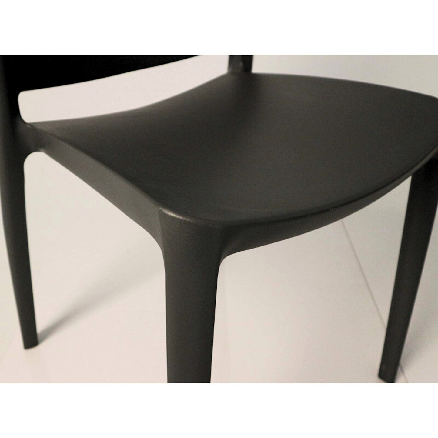 Pack 4 Sillas Restaurant Terraza Negra - Apilables