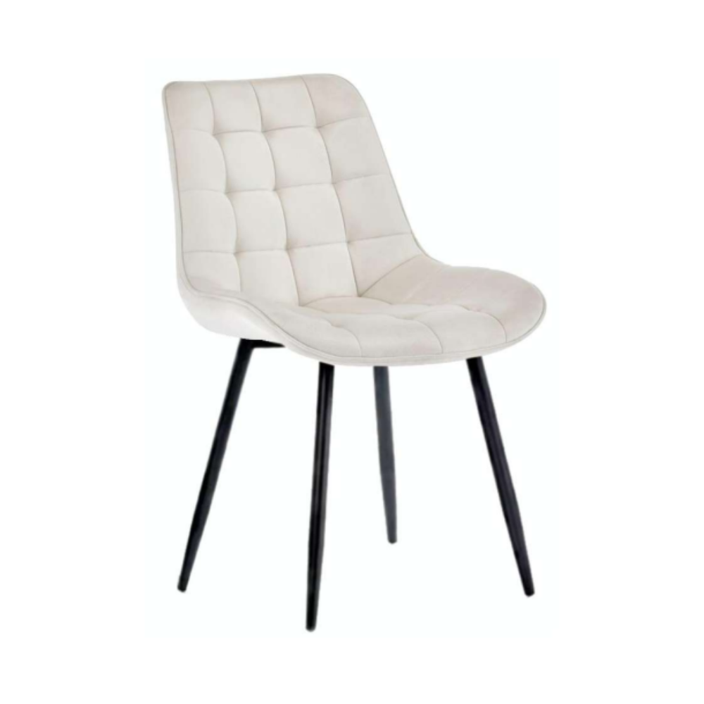 Silla Capitone Macron - Terciopelo Base Negra