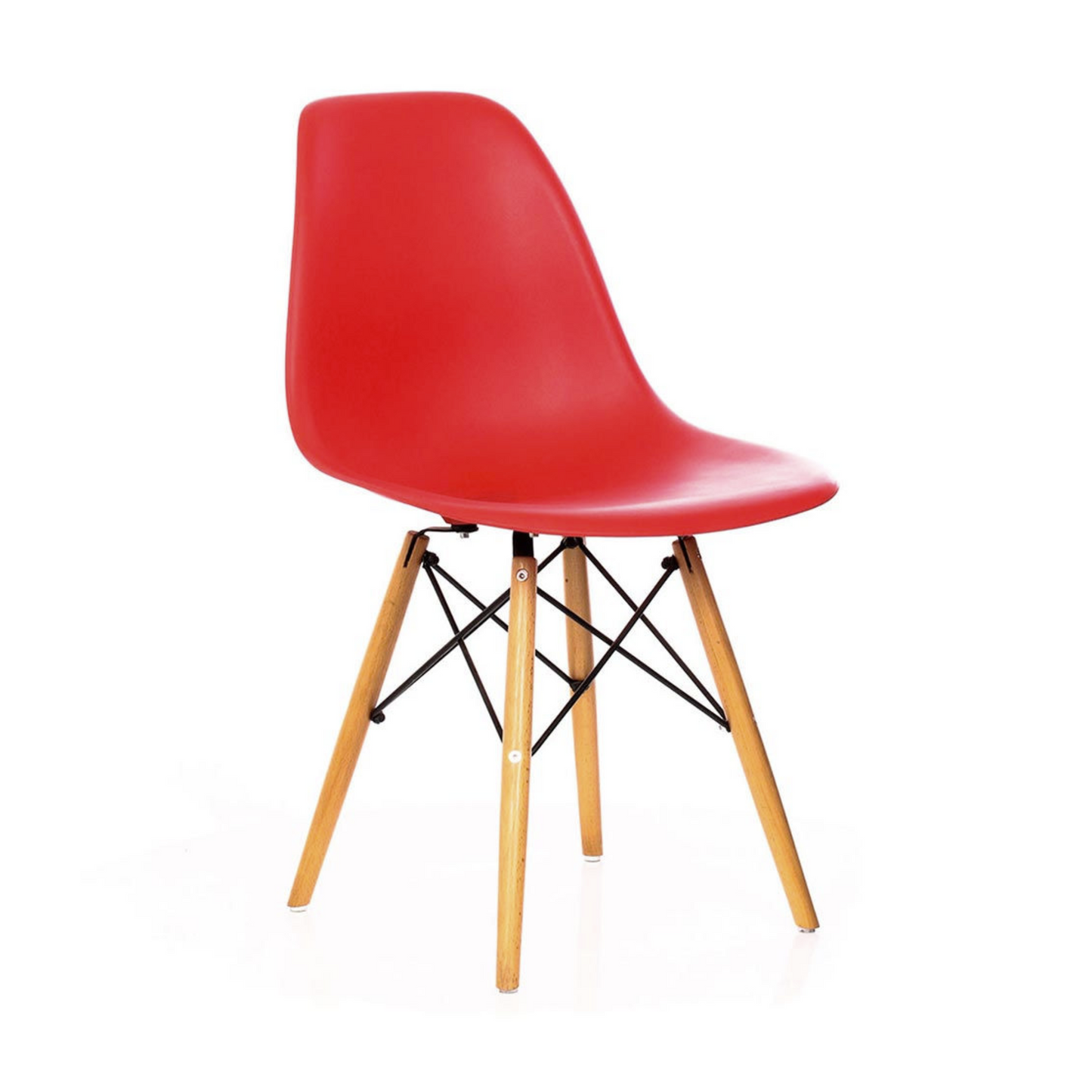 Silla Eames Clásica Adulto - Base Fierro Madera