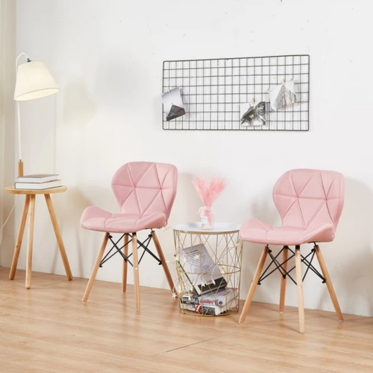 Silla Mariposa Radar Eames Colores - Ecocuero Madera