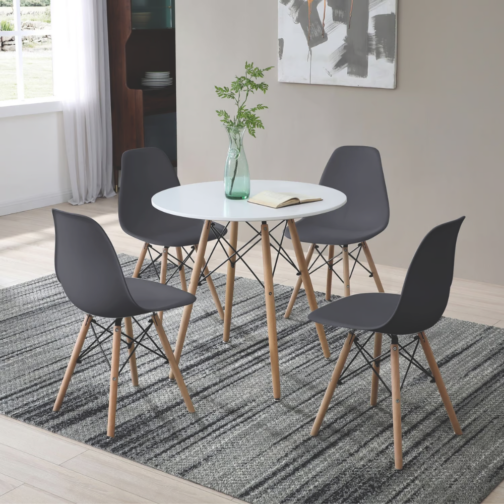 Mesa de Comedor Eames 80 Cm - Para 2 a 4 personas