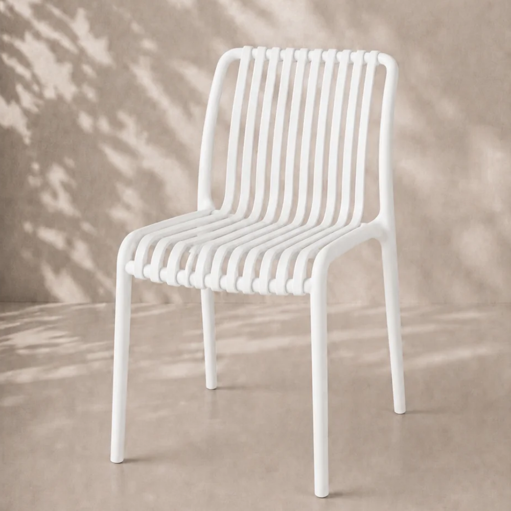 Pack 4 Sillas France Terraza - Blanco Apilables
