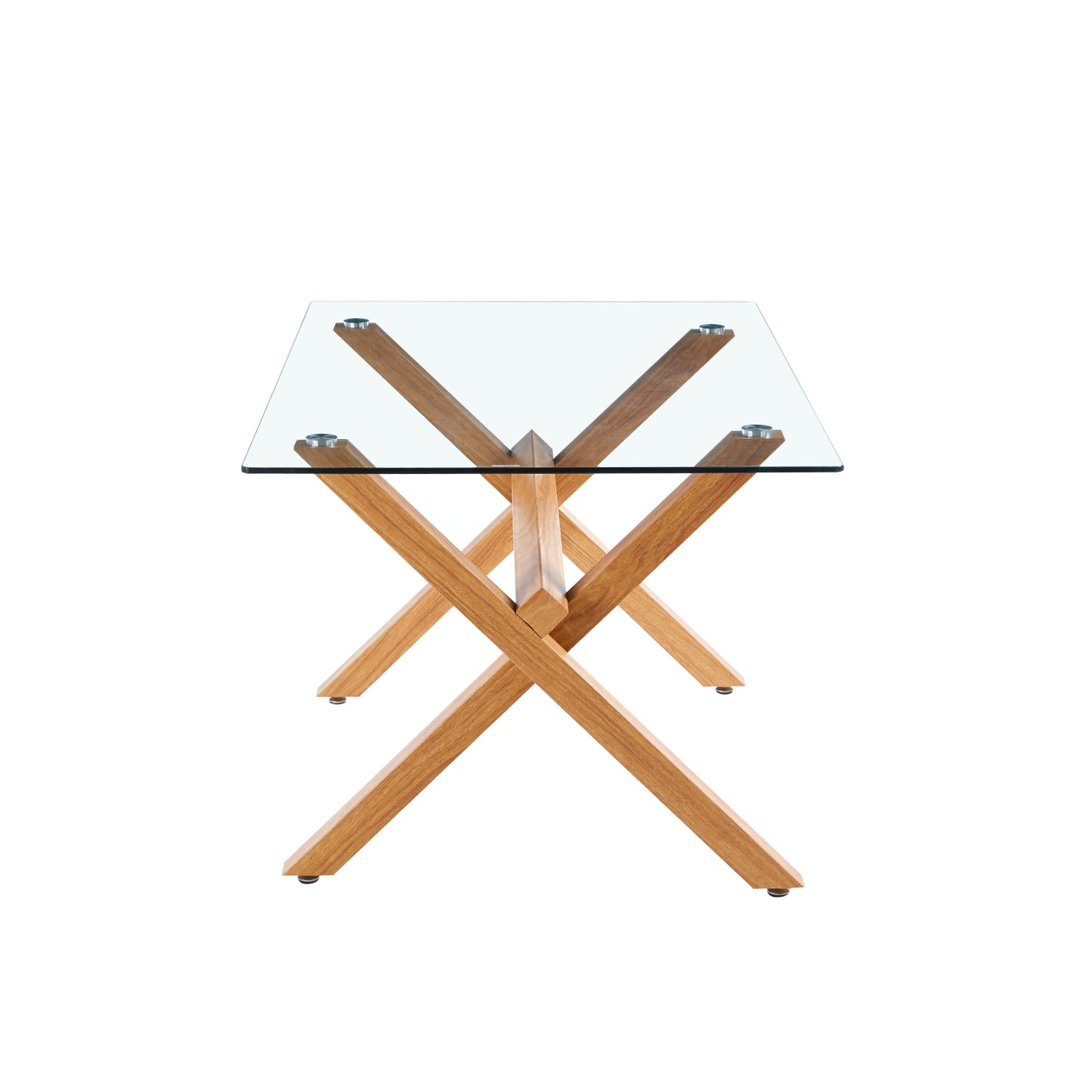 Mesa de Comedor Vidrio Xbrown 120x80 - 4 Personas