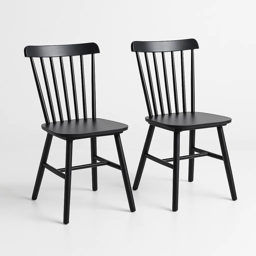 Pack 2 Sillas Windsor Wood - Madera Negra