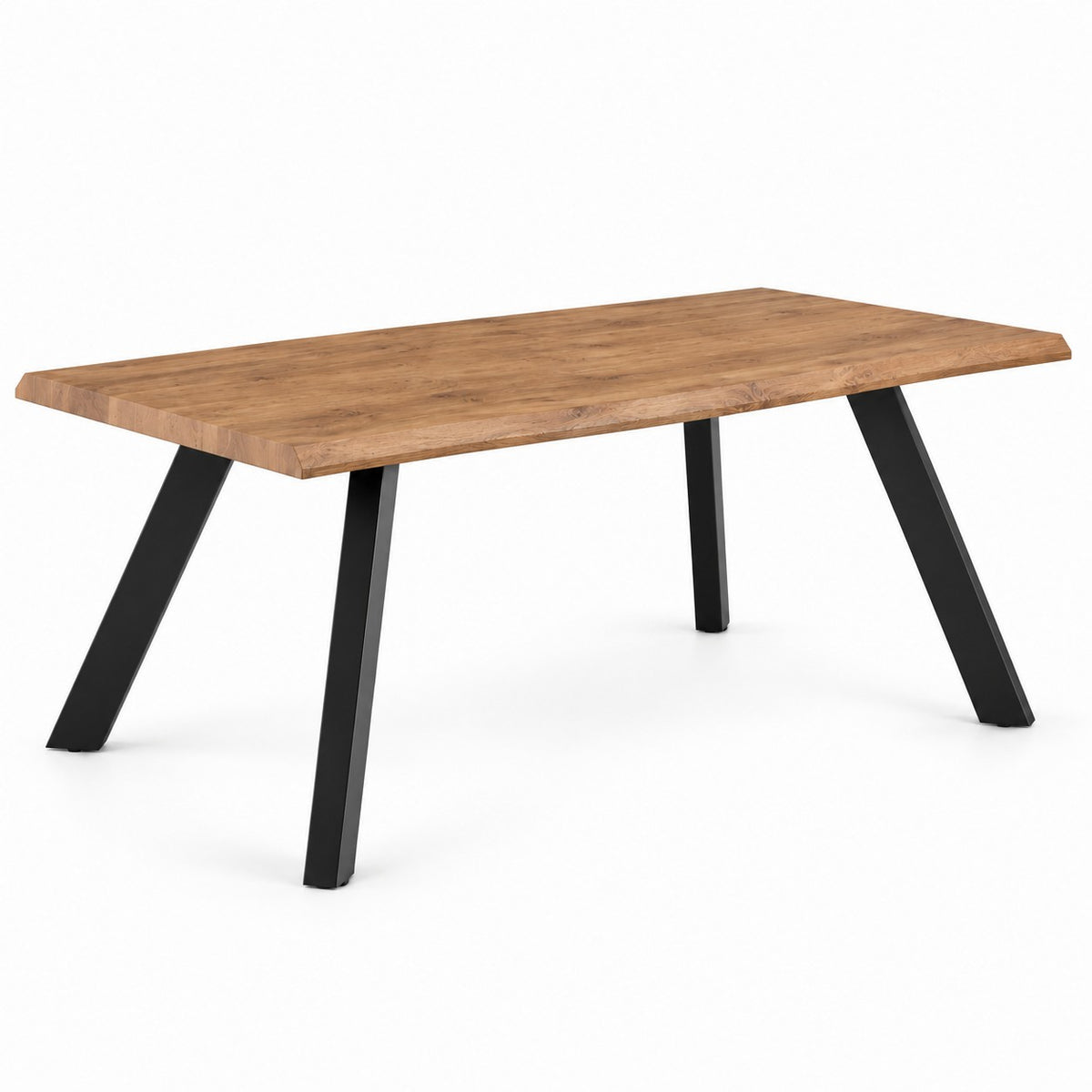 Mesa de Comedor VWood Rustic - Madera Metal 140x80