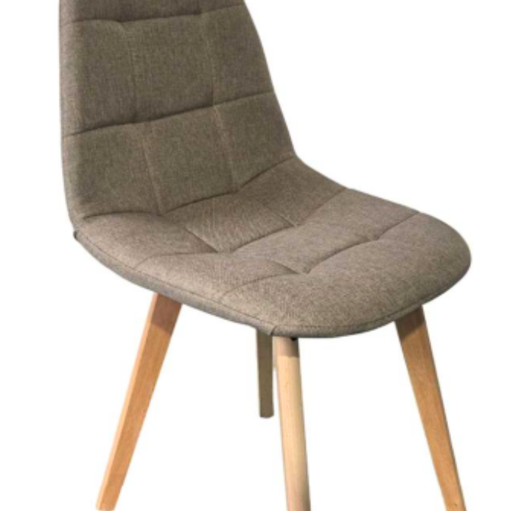 Pack 4 Sillas Capitone Lino - Base Madera