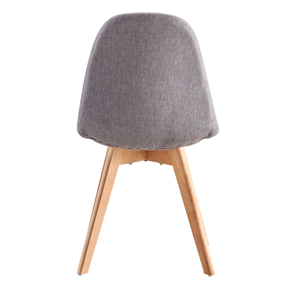 Pack 4 Sillas Capitone Lino - Base Madera
