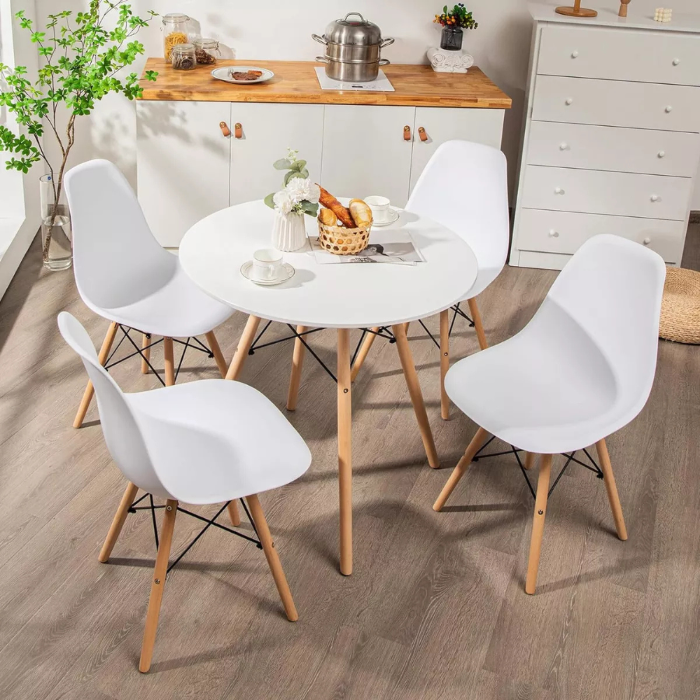 Mesa de Comedor Eames 80 Cm - Para 2 a 4 personas