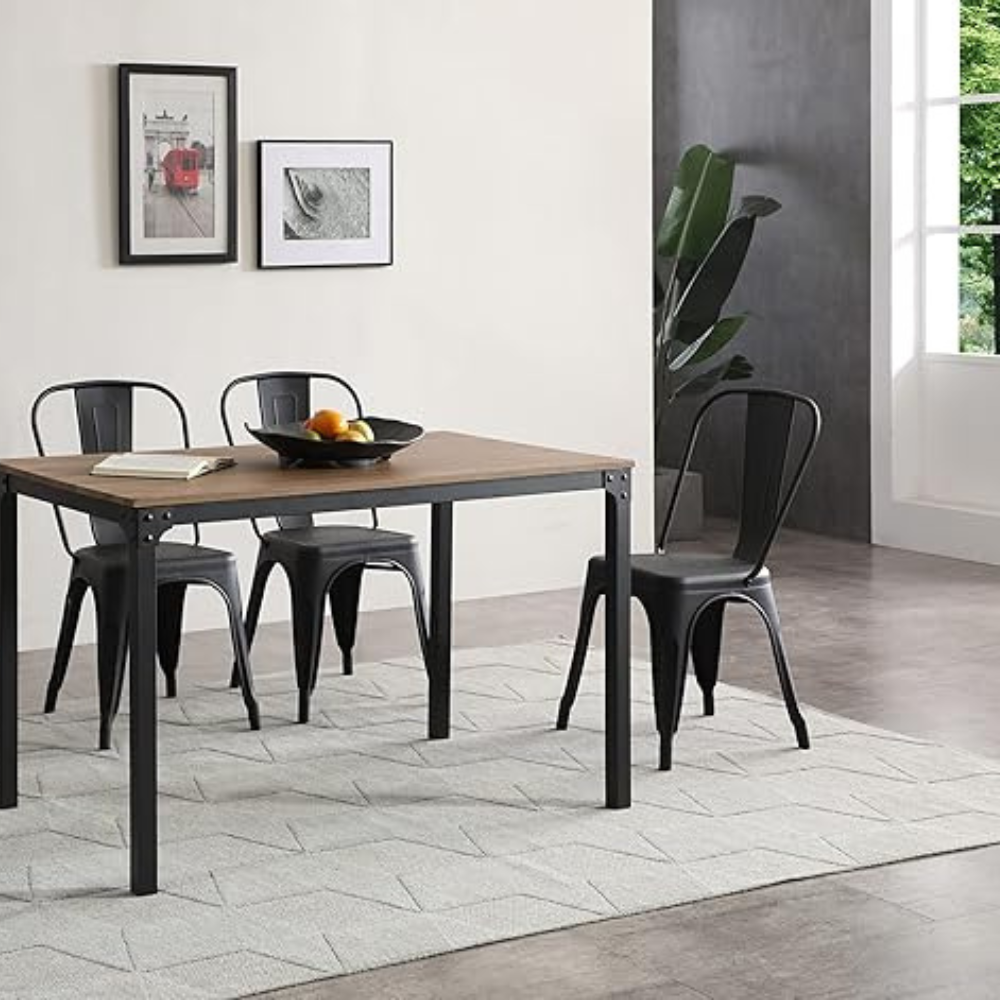 Silla Tolix Negro Mate - Acero Metálica