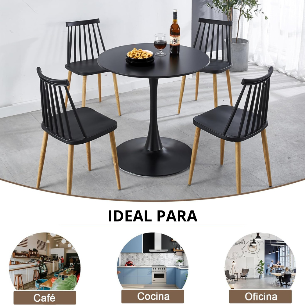 Mesa de Comedor Tulip 100 Cm - Para 4 a 5 Personas