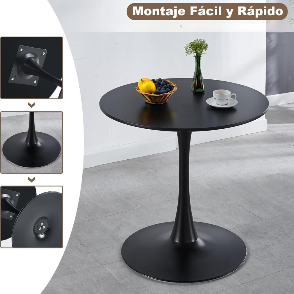 Mesa de Comedor Tulip 100 Cm - Para 4 a 5 Personas