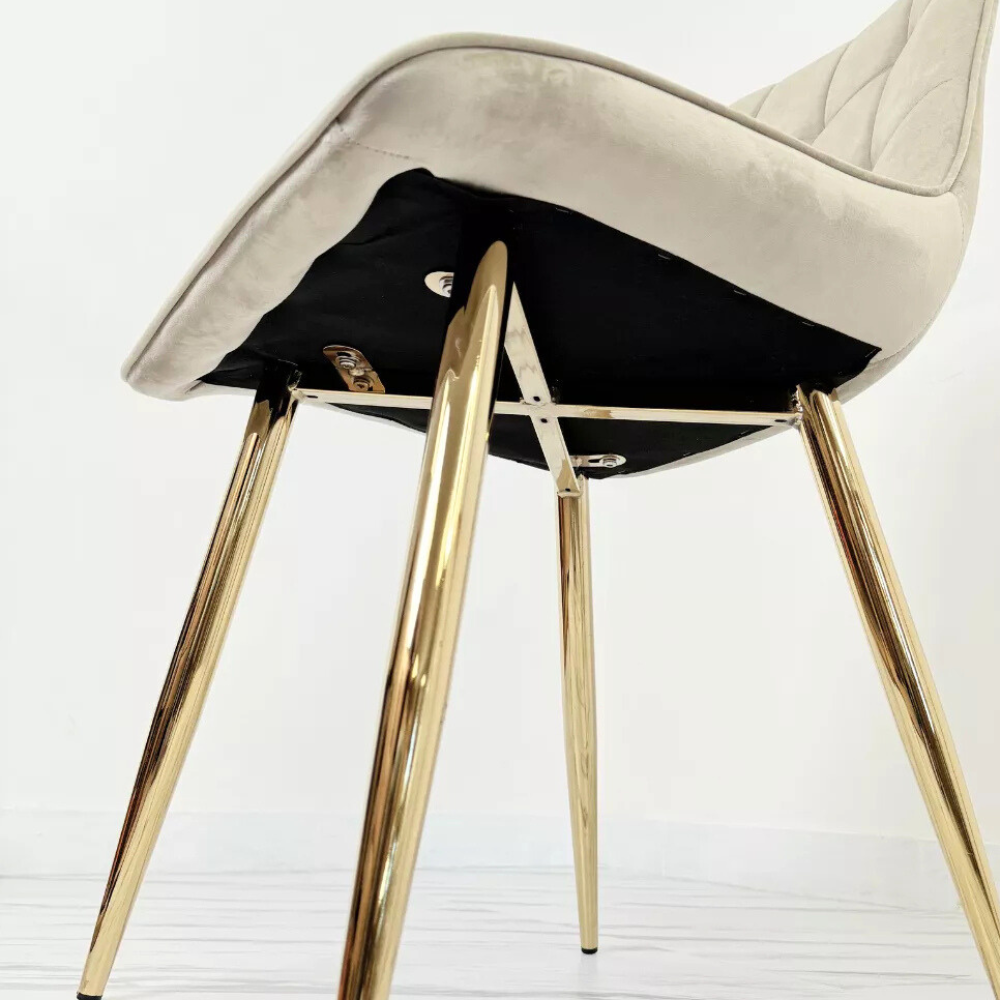 Silla Capitone Macron - Terciopelo Gold