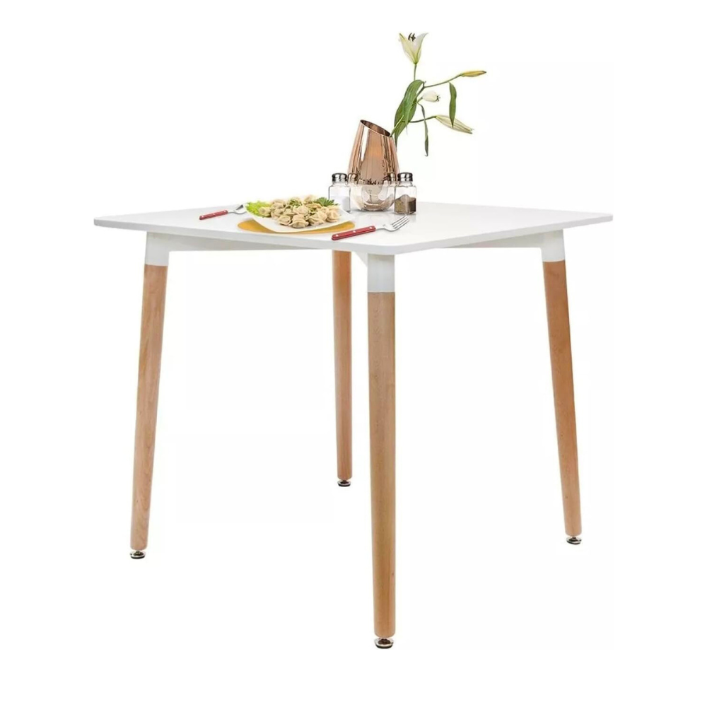 Mesa de Comedor Eames Cuadrada 80x80 Cm - Para 2 a 4 personas