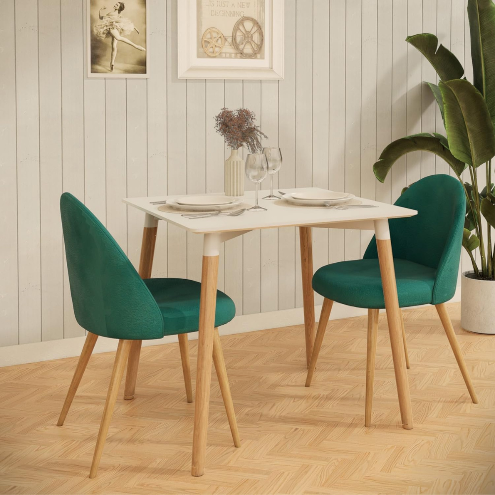 Mesa de Comedor Eames Cuadrada 80x80 Cm - Para 2 a 4 personas