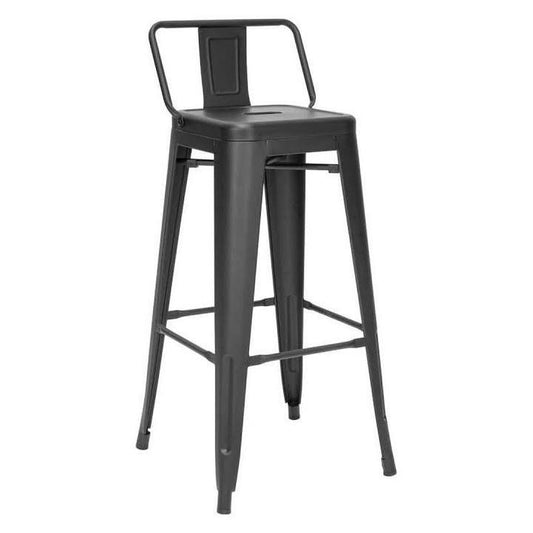 Taburete Tolix Negro Asiento 66 Cm