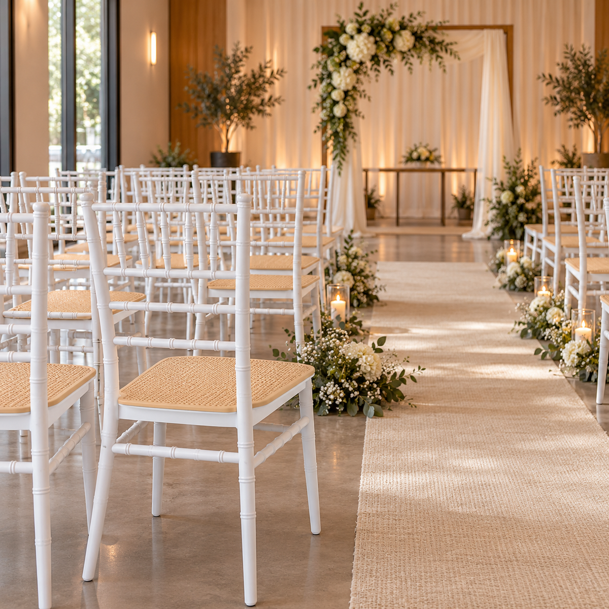 Silla Chiavari Top Blanca Polipropileno - Apilable