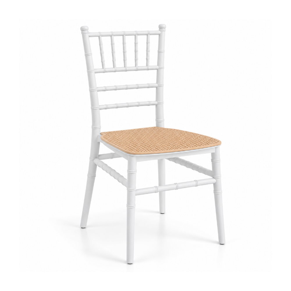 Silla Chiavari Top Blanca Polipropileno - Apilable