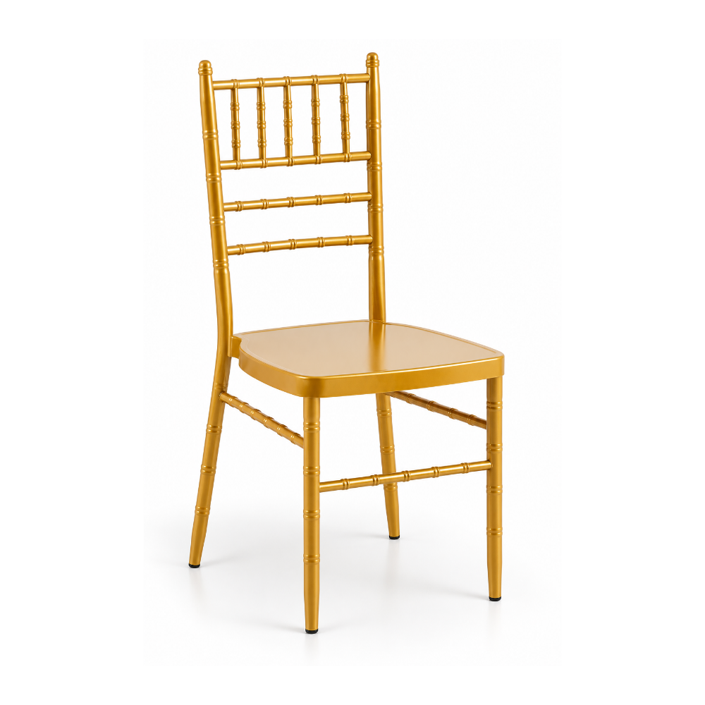 Silla Chiavari Metal Dorada - Apilable