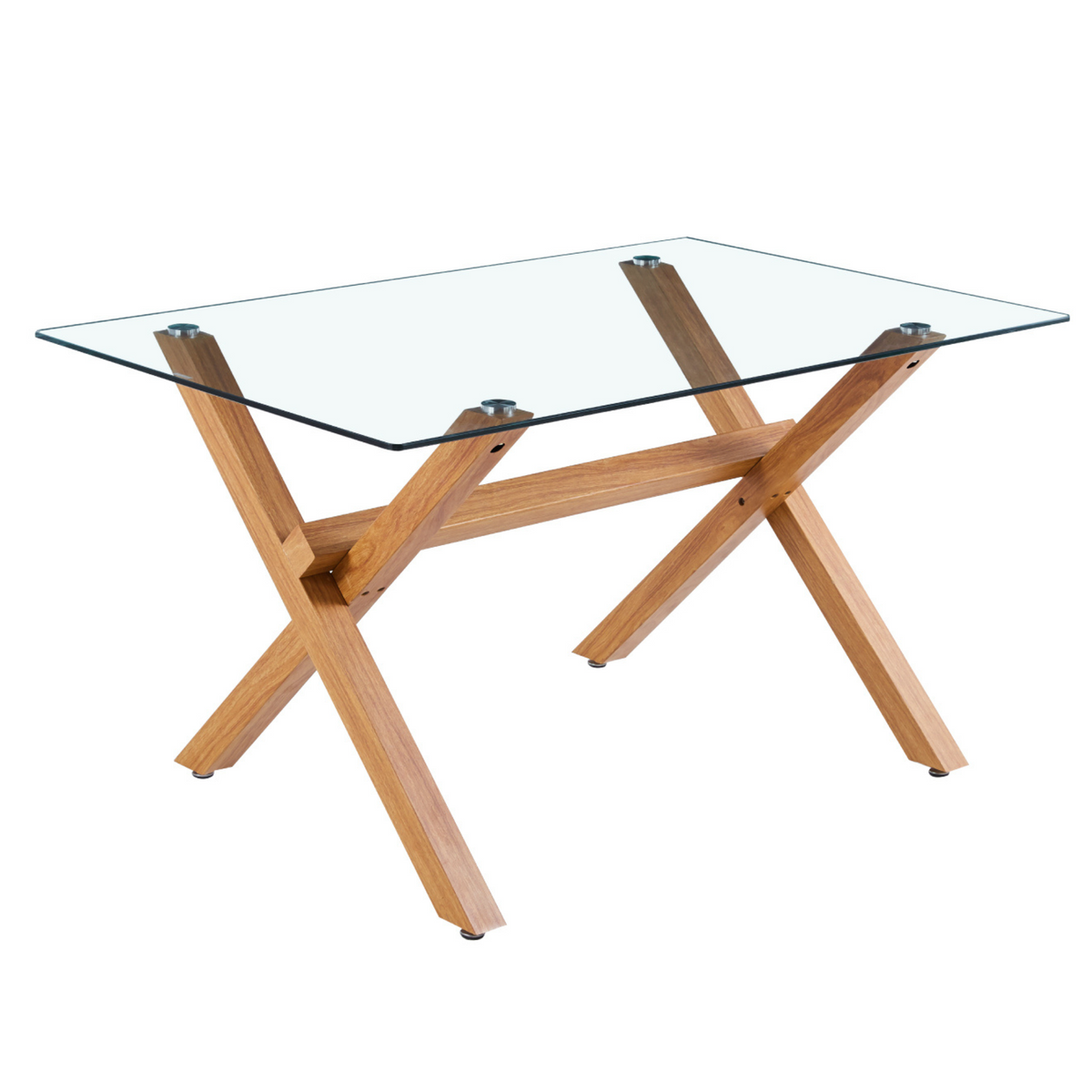 Mesa de Comedor Vidrio Xbrown 140x90 - 4 a 6 Personas