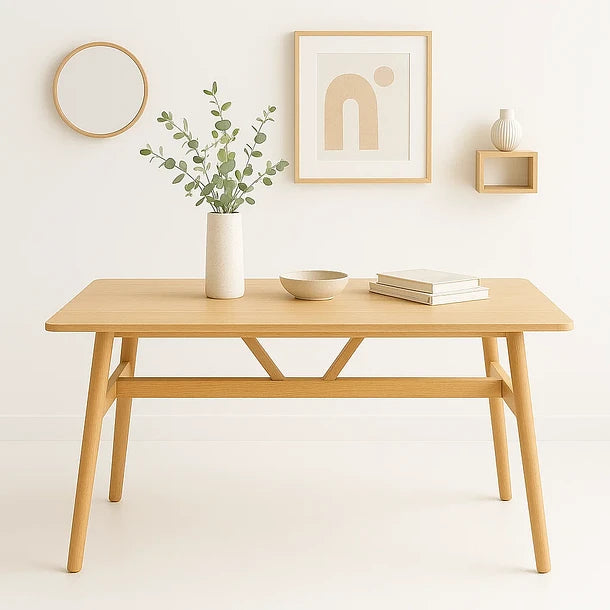 Mesa Kitchen Wood 120x70 + 4 Sillas Windsor