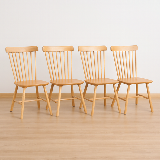 Pack 4 Sillas Windsor Wood - Madera Natural