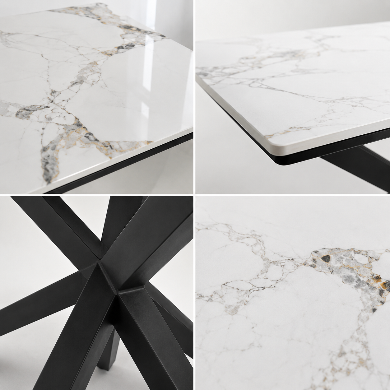 Mesa Madrid Stone Rectangular - Piedra Sintetizada 140x80