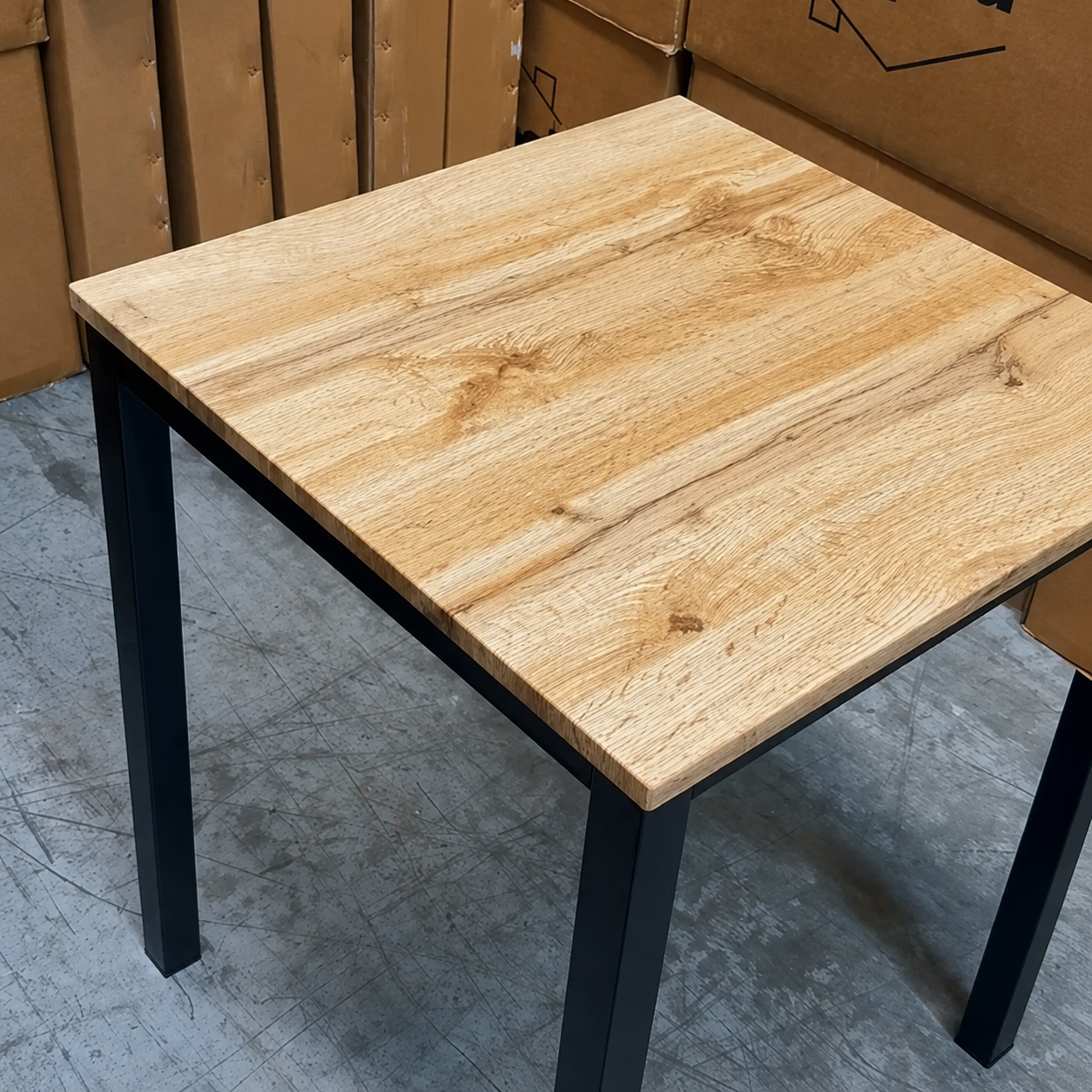 Pack Mesa Restaurante 80x80 + 4 Sillas Tolix