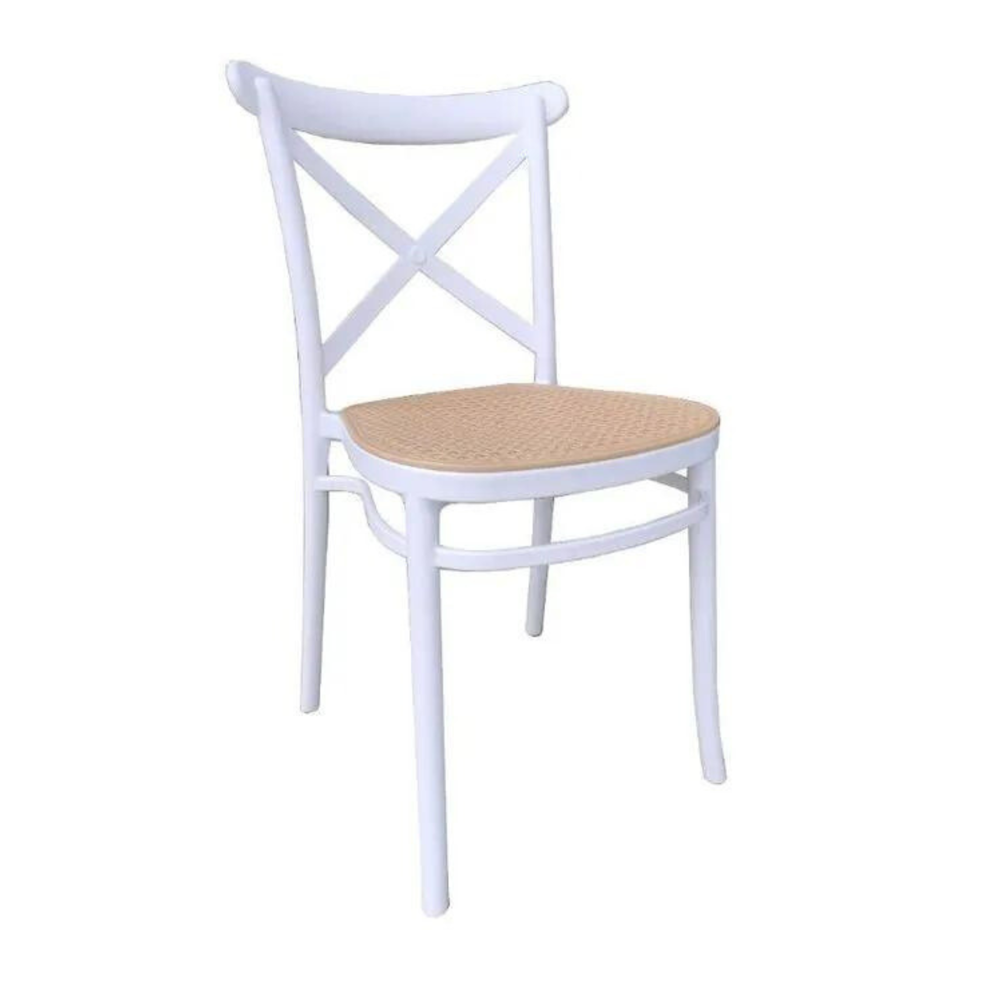 Silla de Madera Blanca - Alquiler de Mobiliario para Eventos Málaga Silla de Madera Blanca - Alquiler de Mobiliario para Eventos Málaga