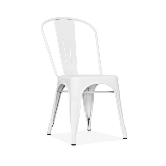 Silla Tolix Blanca - Acero Metálica