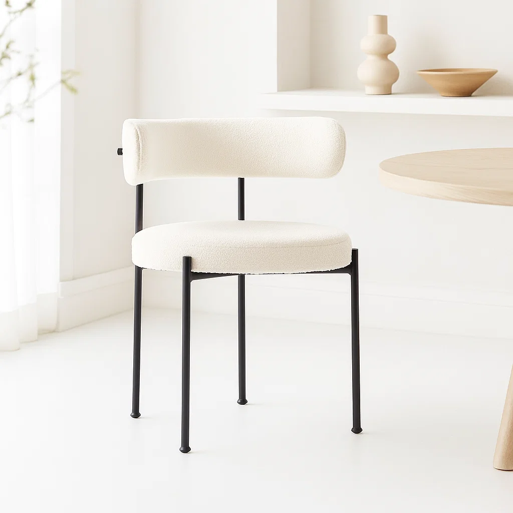 Comedor Mesa Vidrio Xblack 160x90 + 6 Sillas Teddy
