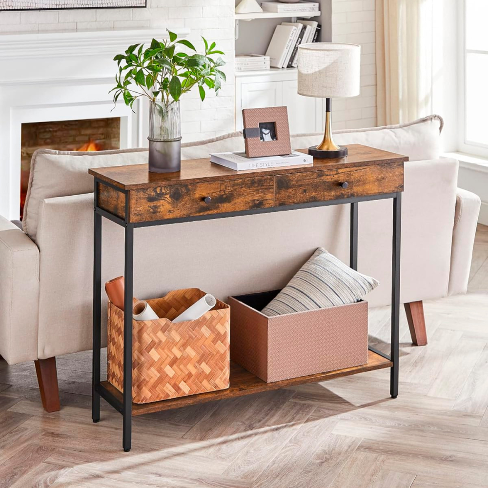 Arrimo Rustic Vintage - MDF Metal 2 Cajones