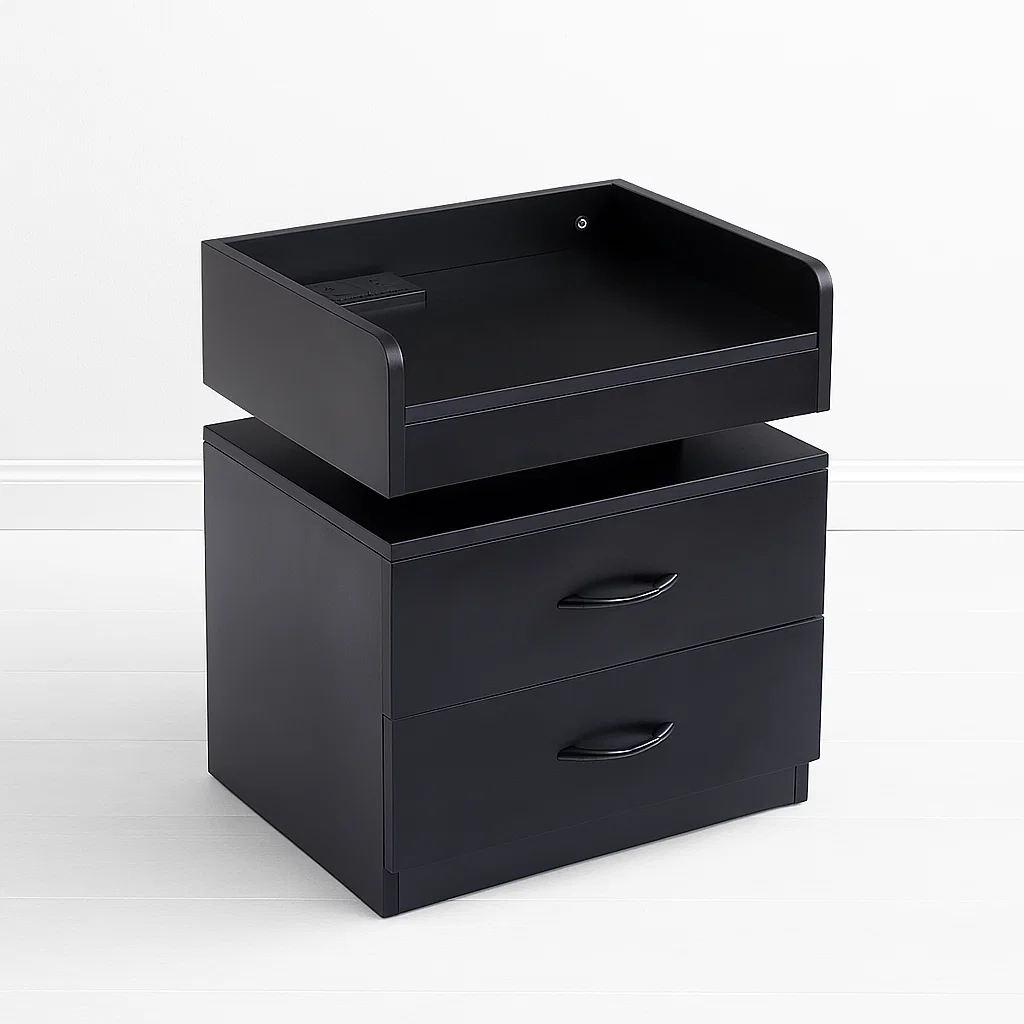 Velador Pixel Doble - Negro MDF
