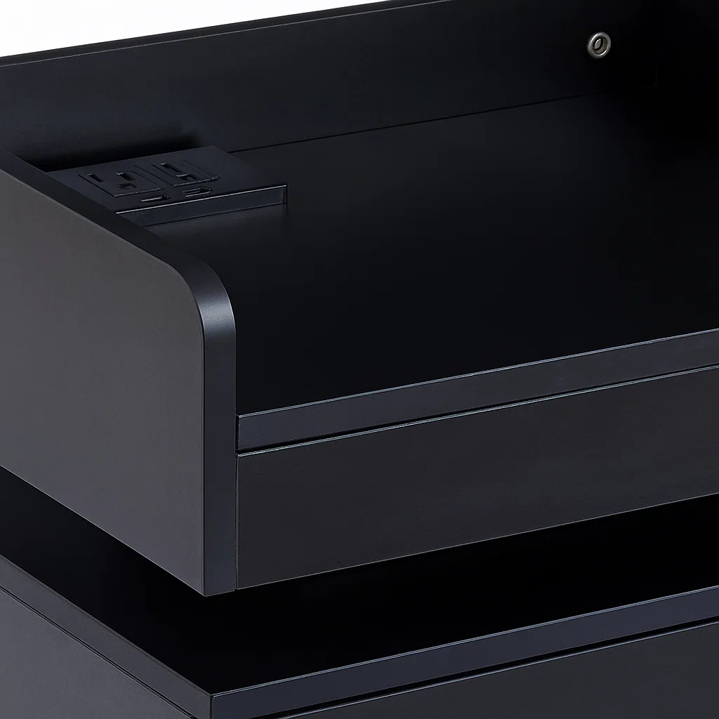 Velador Pixel Doble - Negro MDF