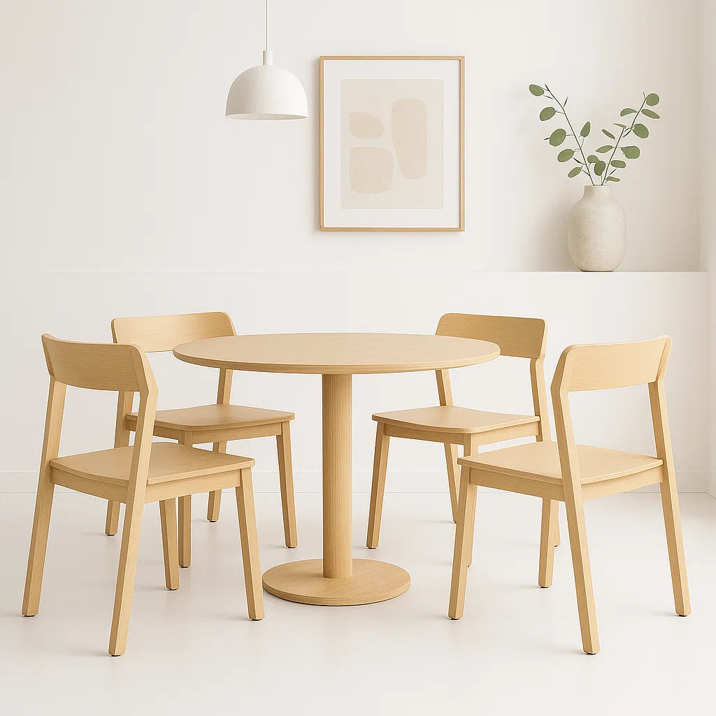 Pack 4 Sillas Viena Haya - Madera Natural