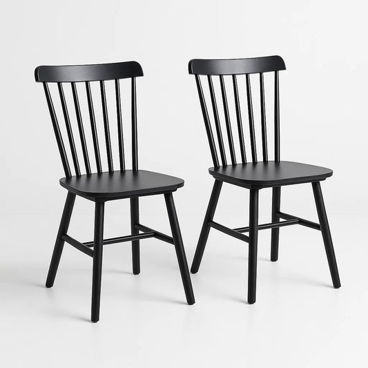 Pack 2 Sillas Windsor Wood - Madera Negra