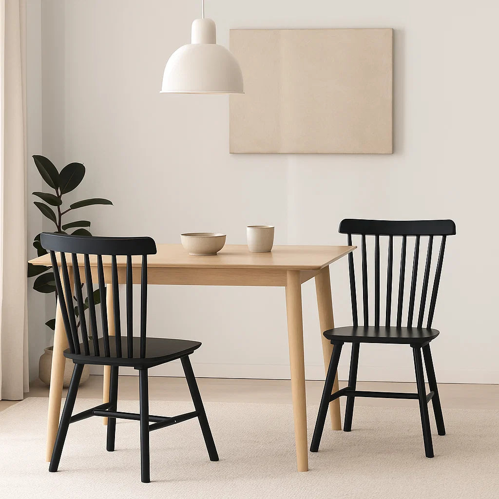 Pack 4 Sillas Windsor Wood - Madera Negra