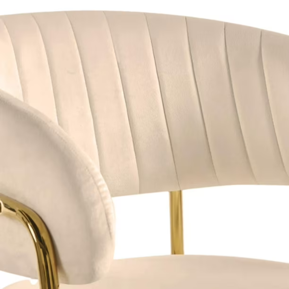 Silla Sitial Glam Velvet Max - Terciopelo Metal Dorado