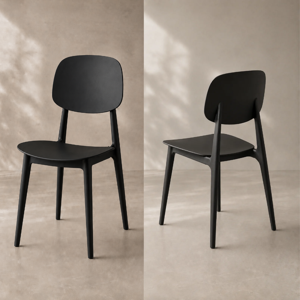 Comedor 6 Sillas Brit Deco + Mesa MDF Estilo Industrial 160x90