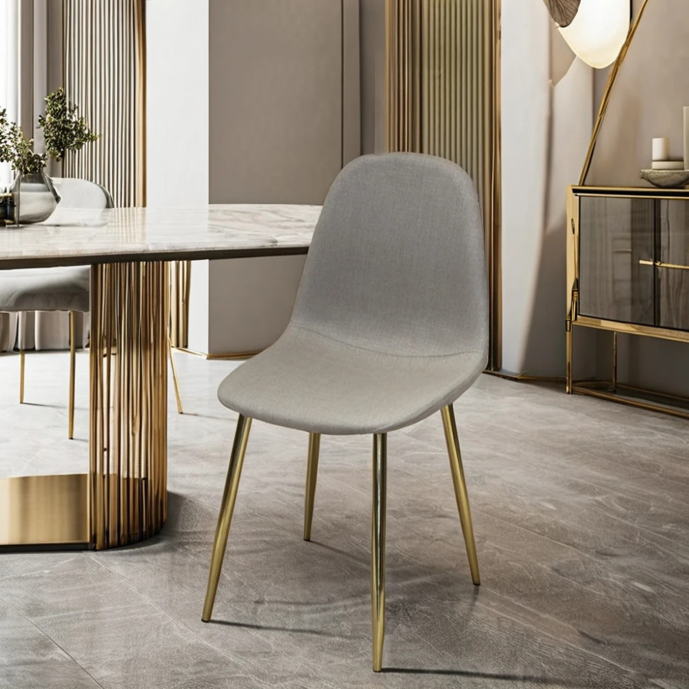 Pack 4 Sillas Spoon Velvet - Terciopelo Dorado