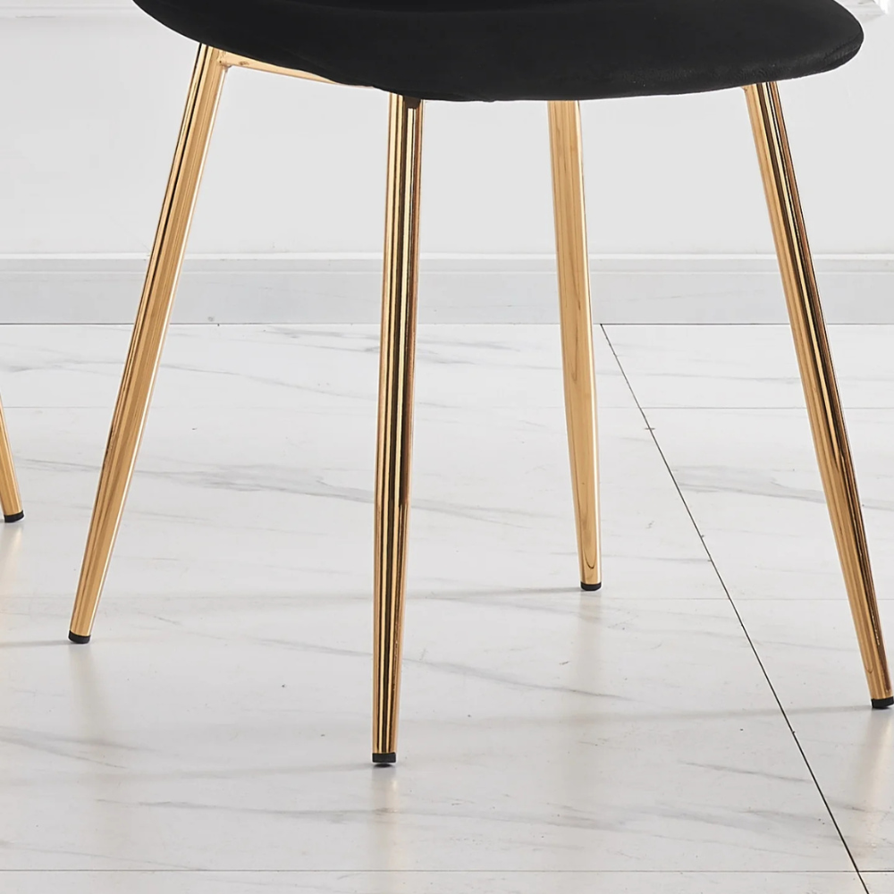 Pack 4 Sillas Spoon Velvet - Terciopelo Dorado