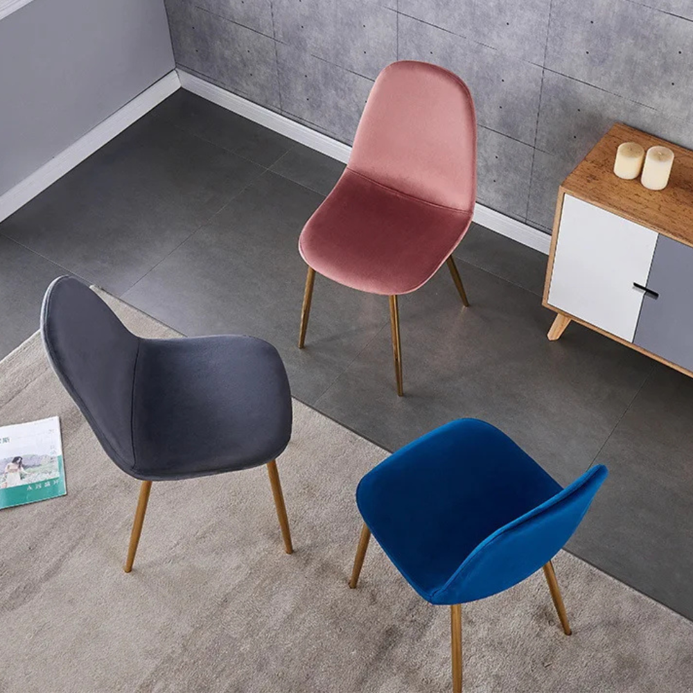 Pack 4 Sillas Spoon Velvet - Terciopelo Dorado