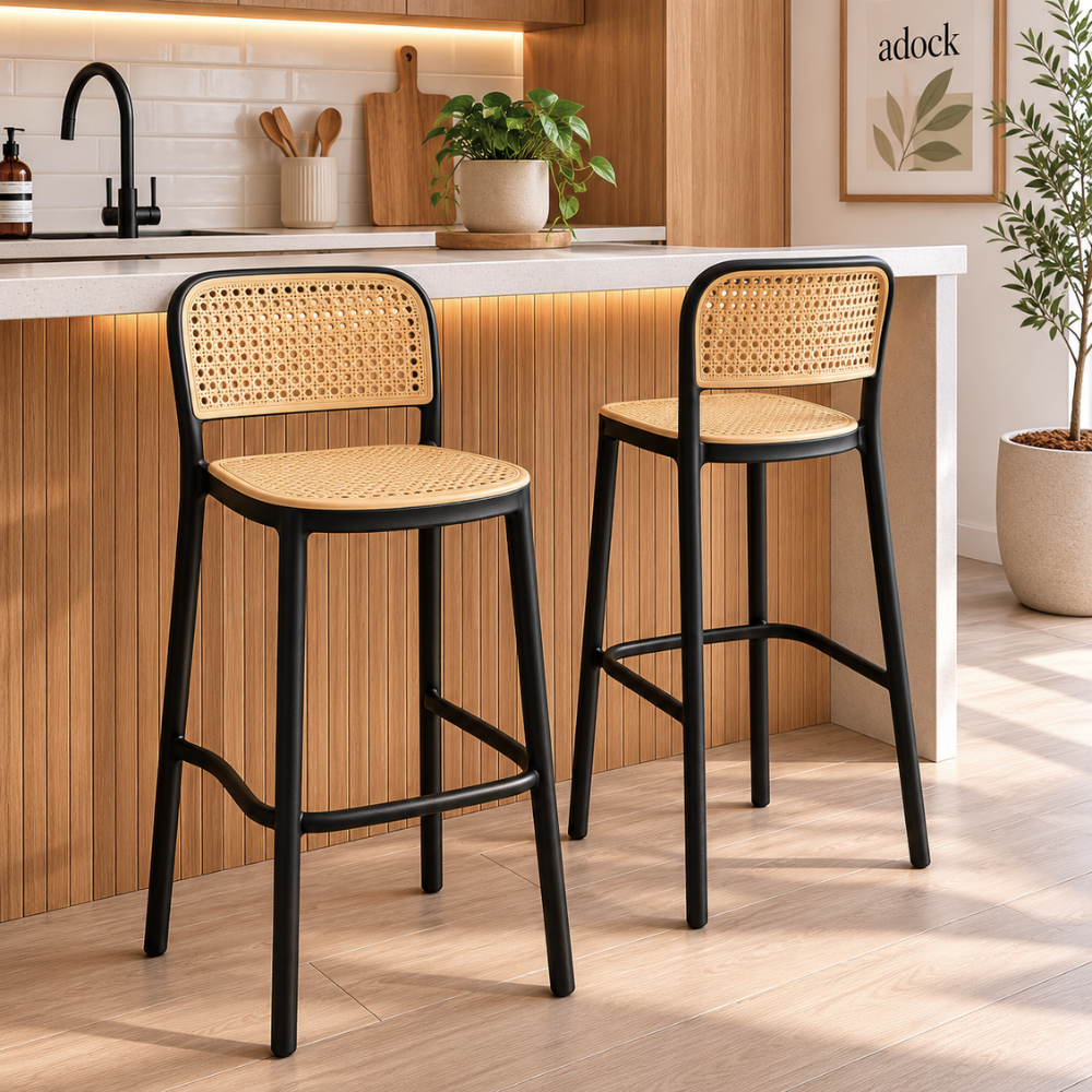 Taburete Bar Delta - Negro 66 Cm