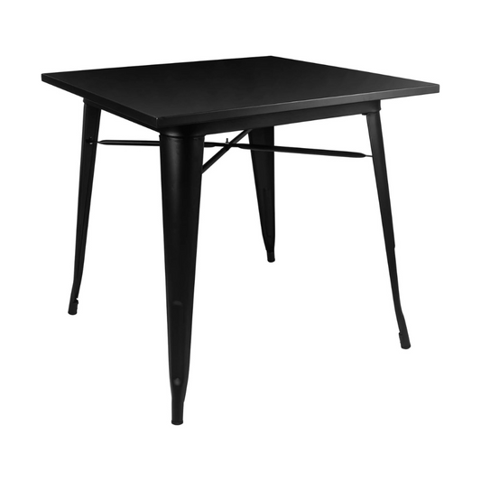 Mesa Tolix Negra 80x80 - Metálica Acero